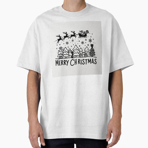 001 Merry Christmas in Black And White by Alexis Art Collection
