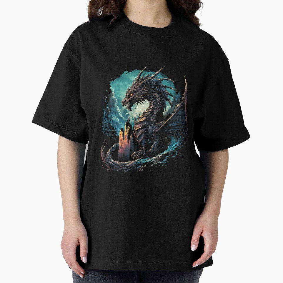 Fantasy Fiction - Black Cave Dragon by Fantasy Masterpiece