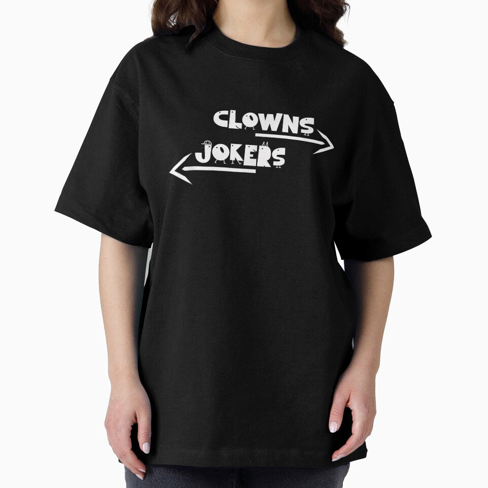 Clowns To The Left Jokers To The Right Minimalist Stick Figure Art by PhocoNibict