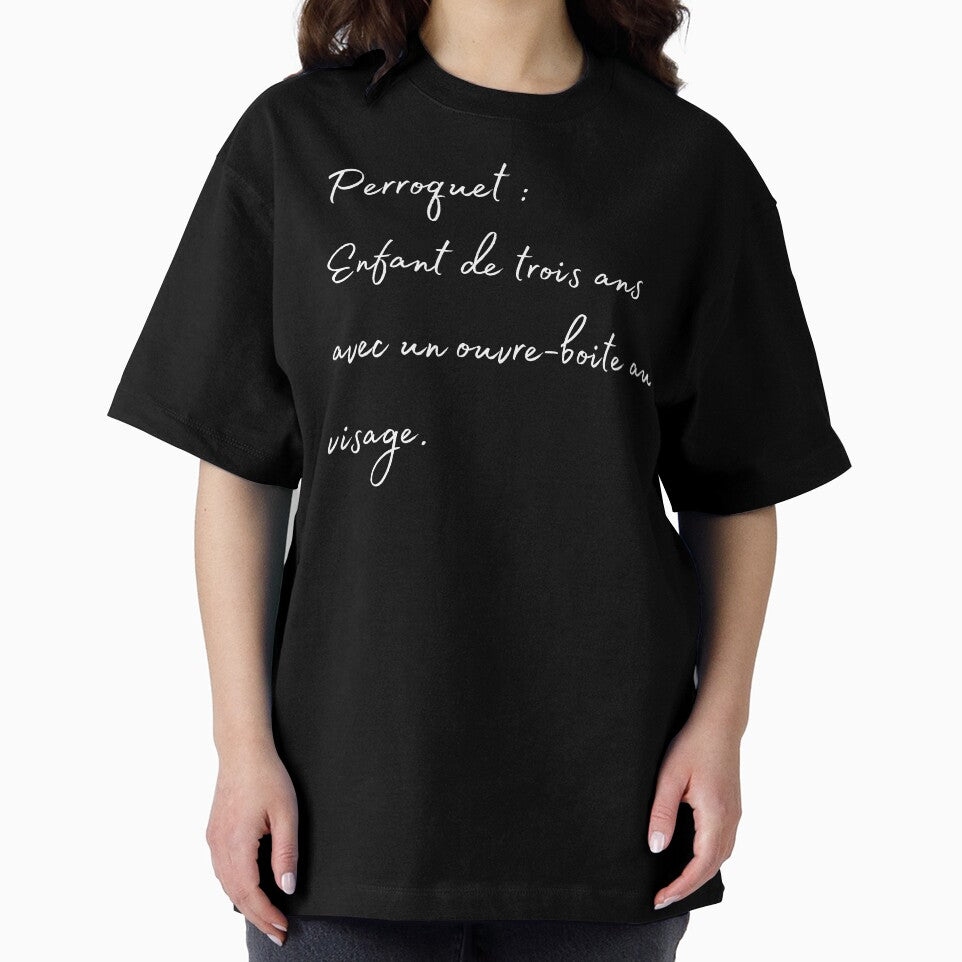 parrot 3years old kid french quote white by L'Atelier Oranjade