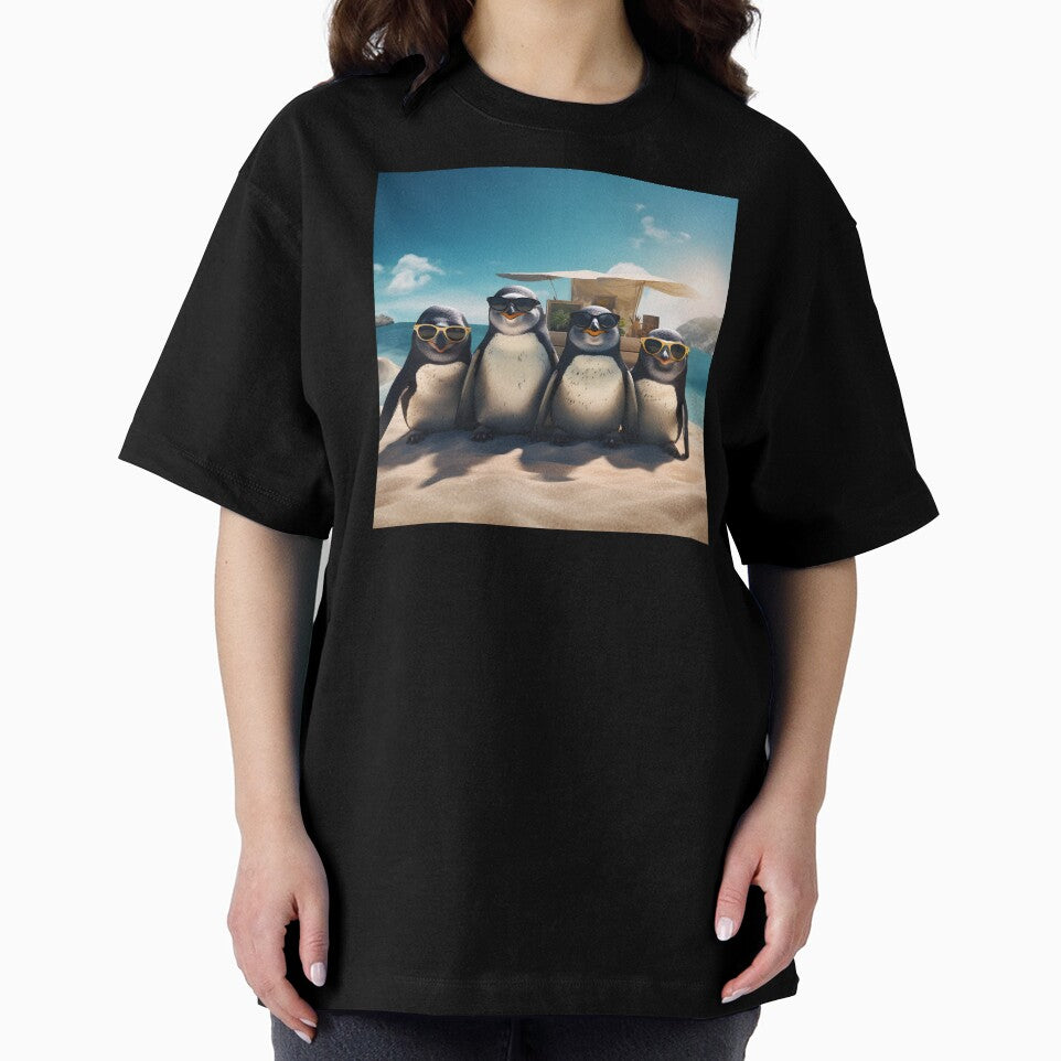 Penguin Summer Holiday by FarOutTees