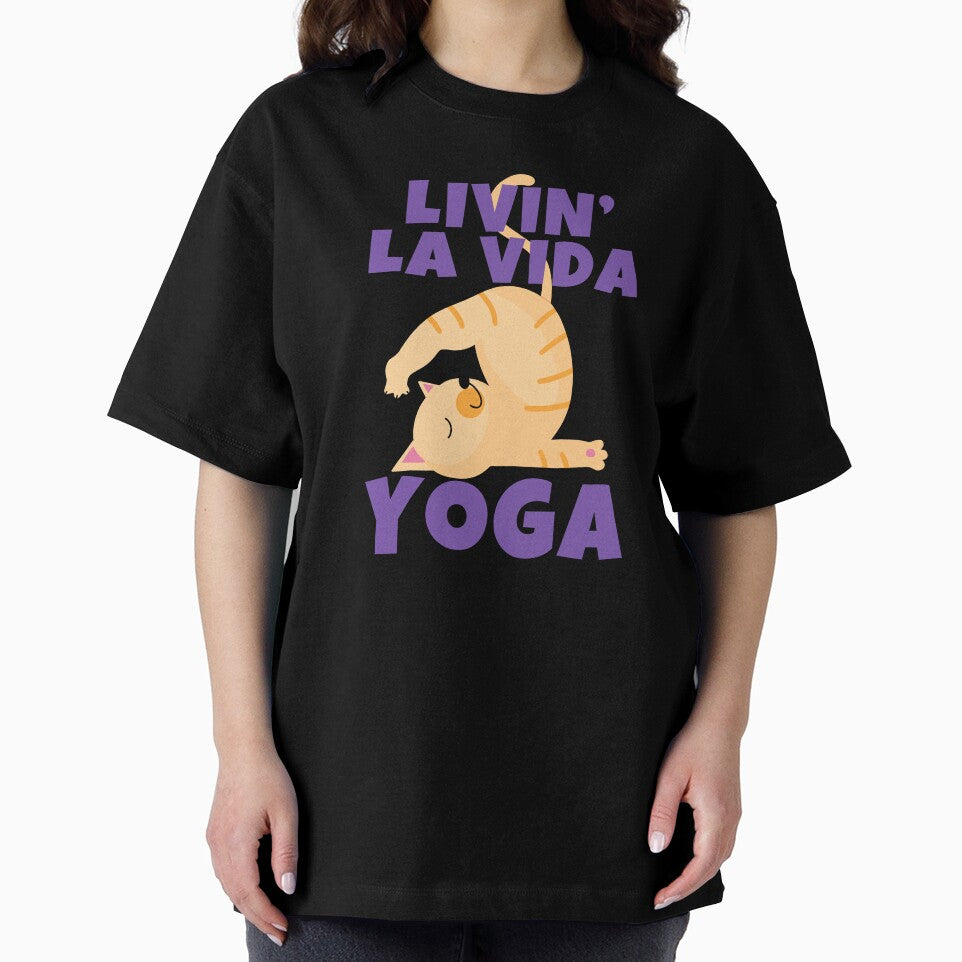 Livin' La Vida Yoga Cute Funny Cat by ricricswert