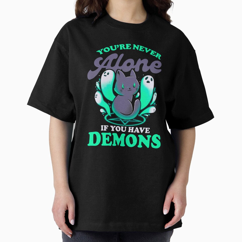 Me And My Demons - Cute Evil Cat Gift by EduEly