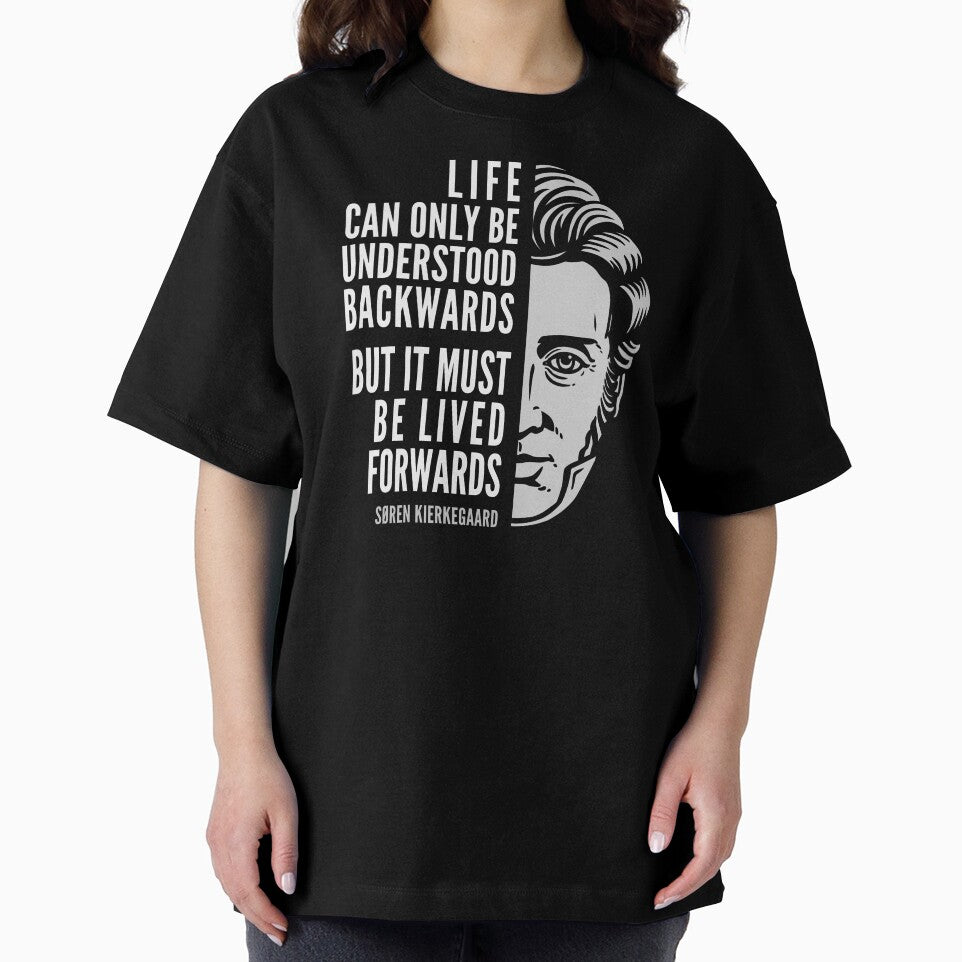 Søren Kierkegaard Inspirational Quote: Life Can Only Be Understood Backwards by Elvin Dantes