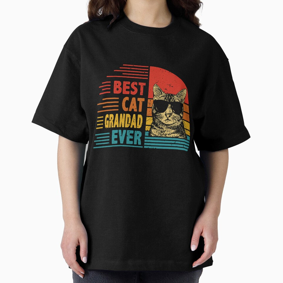 Vintage Retro Best Cat Grandad Ever Funny Cat Lover Father's Day Gift by EdwinaEmmanoiCo