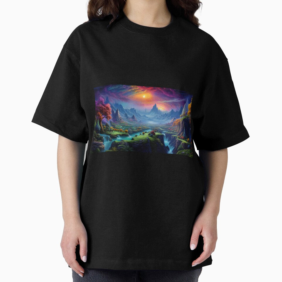Fantasy Landscape - Double Sunrise Valley by Fantasy Masterpiece