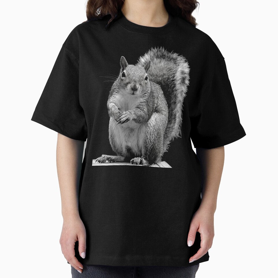 Classic Squirrel - Black and White by WildWoyages