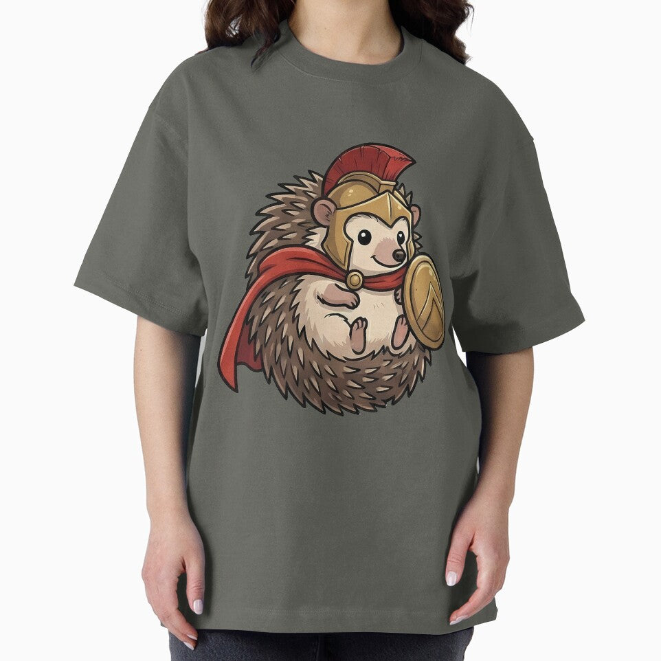 Cute Spartan Hedgehog Warrior Ancient Greece by k3rstman1