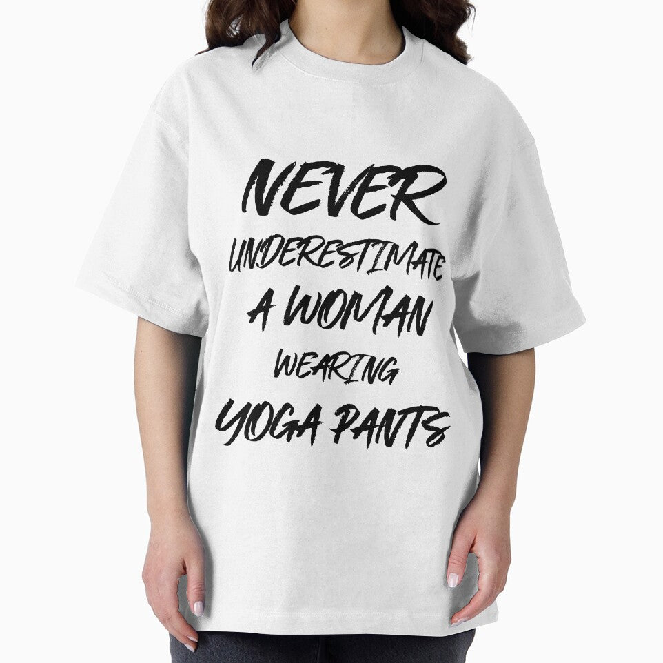 Funny Woman Wearing Yoga Pants by RiseandShineTee
