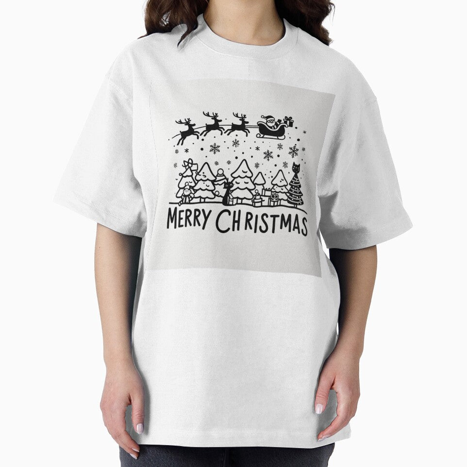 001 Merry Christmas in Black And White by Alexis Art Collection