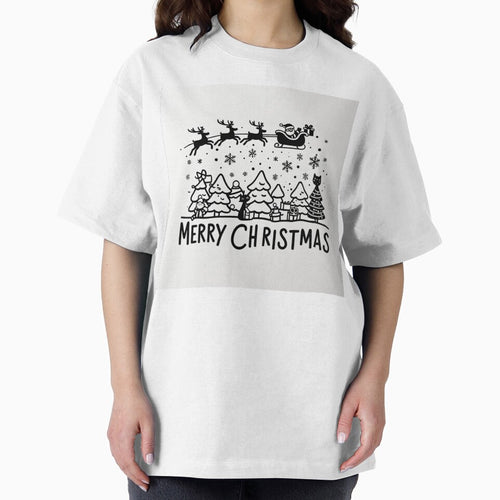 001 Merry Christmas in Black And White by Alexis Art Collection
