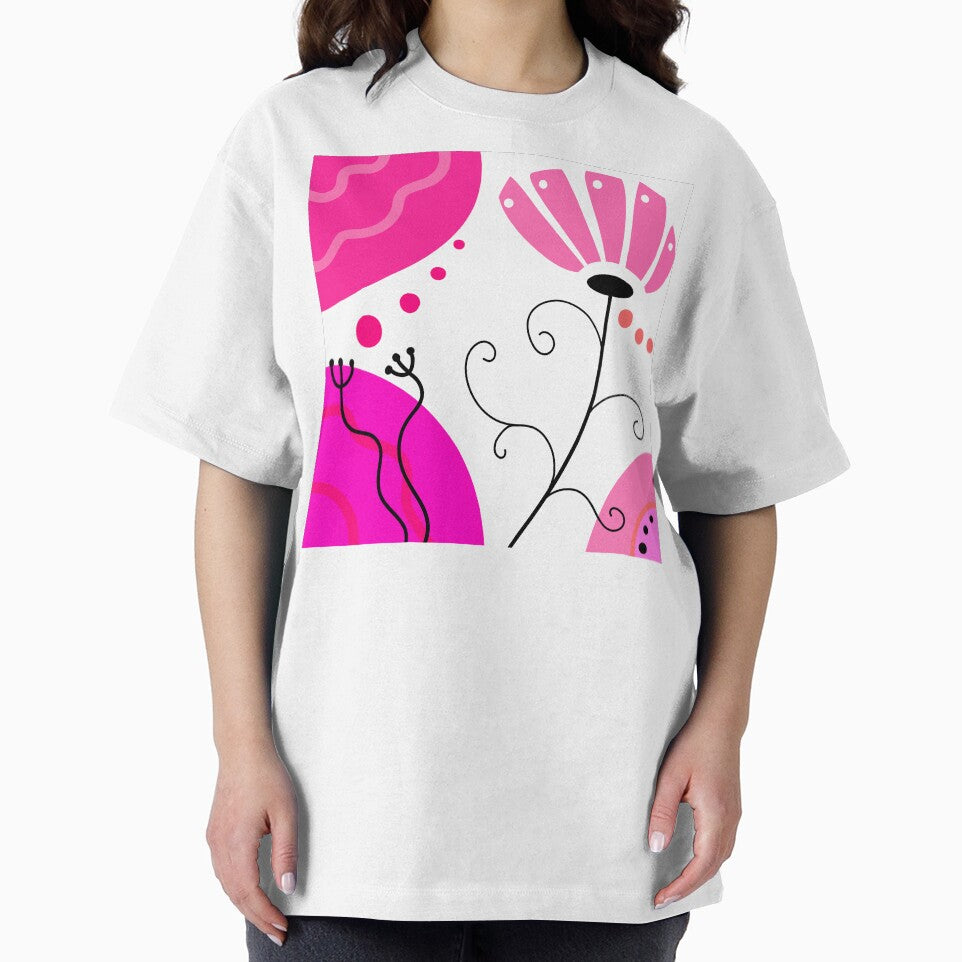 Vibrant Pink Whimsical Boho Design by Sartoris Art