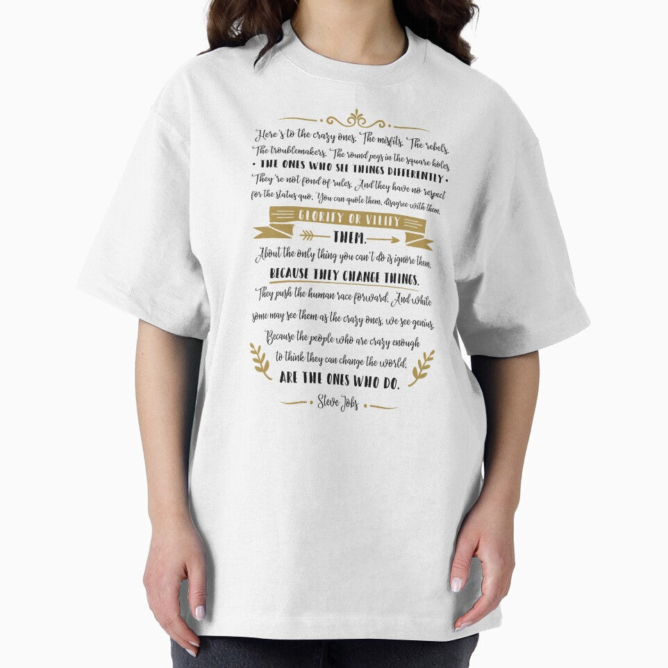 Steve Jobs Quote, Here's to the crazy ones by MentDesigns