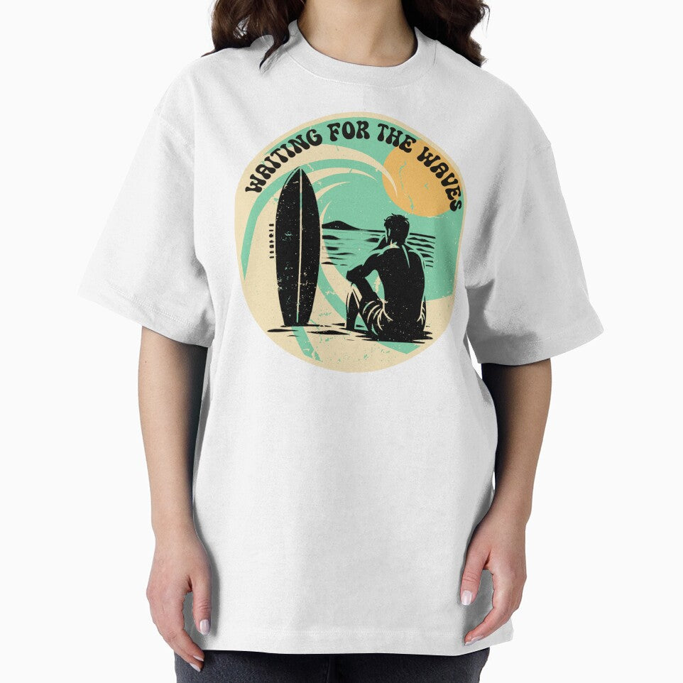 Funny Surfing Design Waiting For The Waves For Men Women Surfboard Lovers Surf by Pavel1981