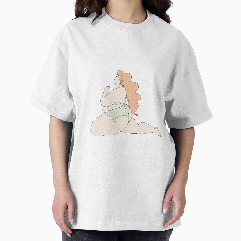 curvy yoga namaste practice by Pastelove