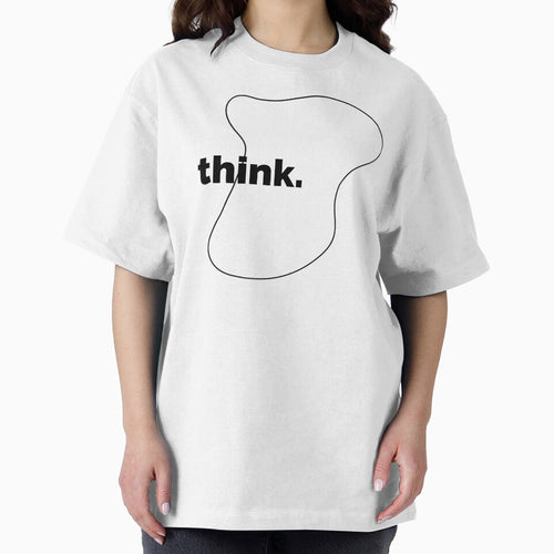 "Think" Minimalist Text Design - Minimalistic Life - Thinker by The Red Nox