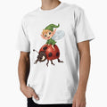 Funny elf riding on a ladybug by SimonsDesignArt