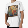 Dripping Rainbow Moon Celestial Boho Seascape by TheBohemianLark