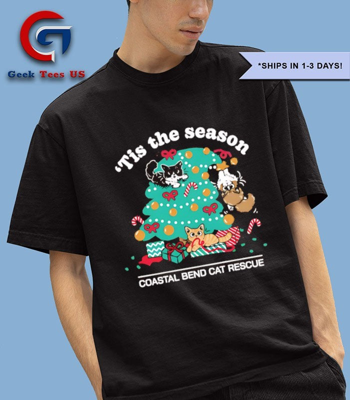’tis the season coastal bend cat rescue Christmas shirt
