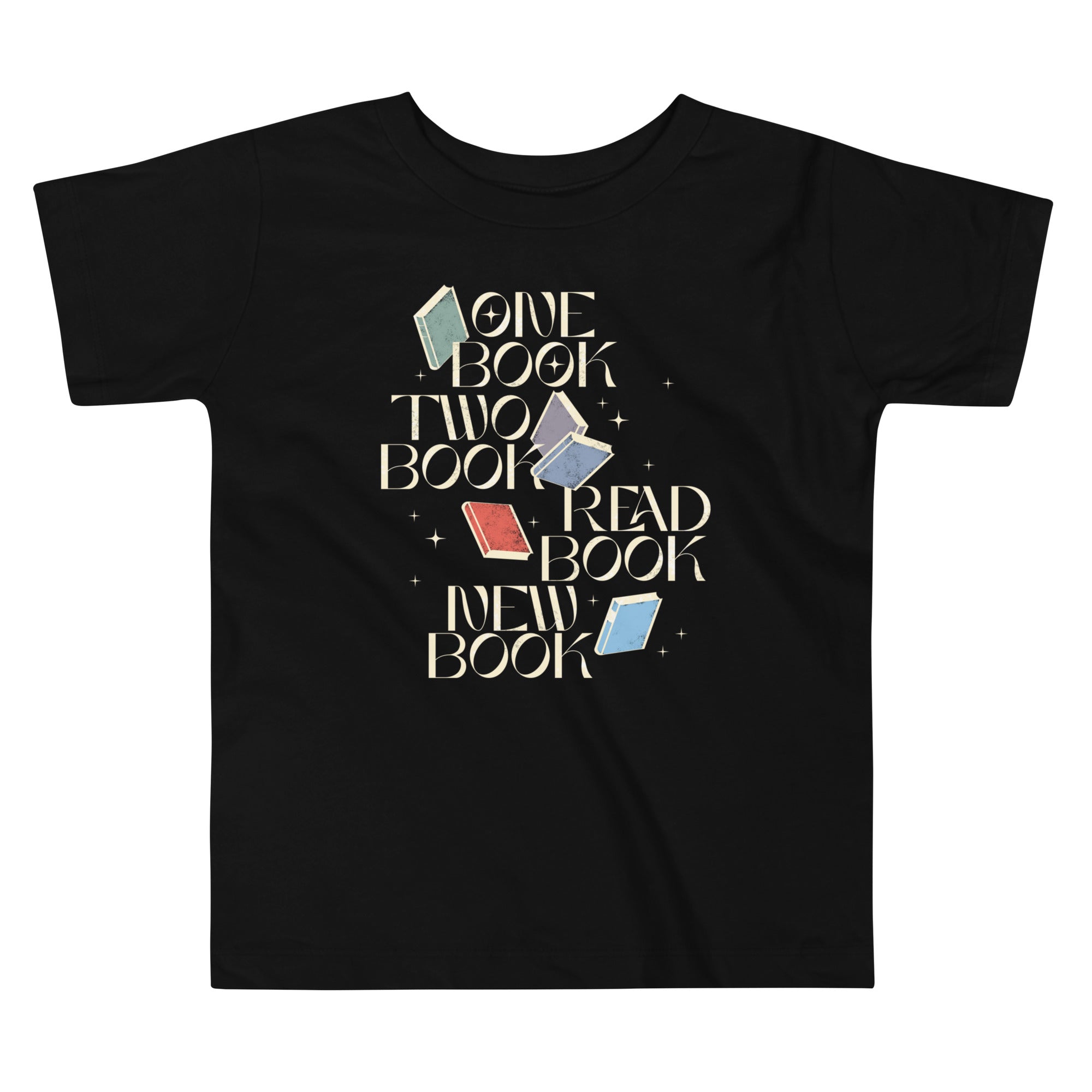 One Book Two Book Read Book New Book Kid's Toddler Tee