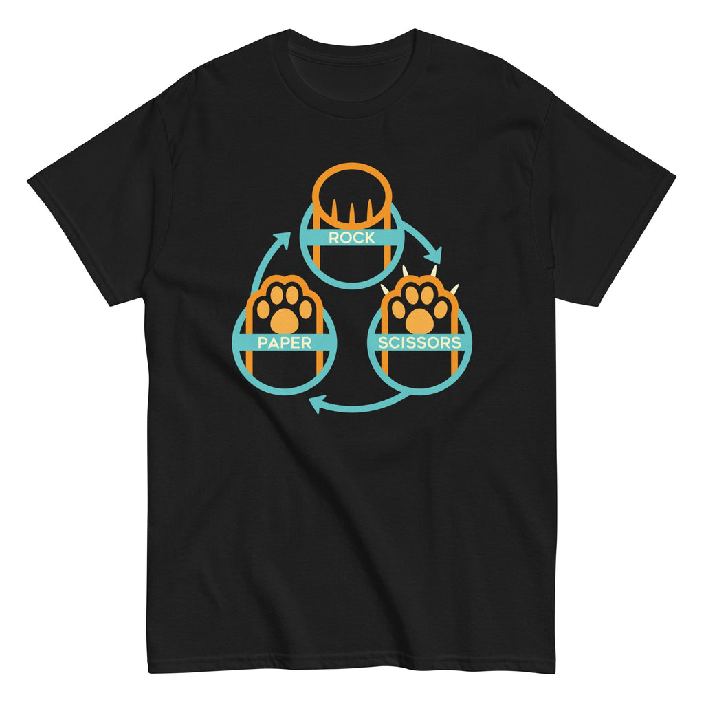 Rock Paper Scissors Paws Men's Classic Tee