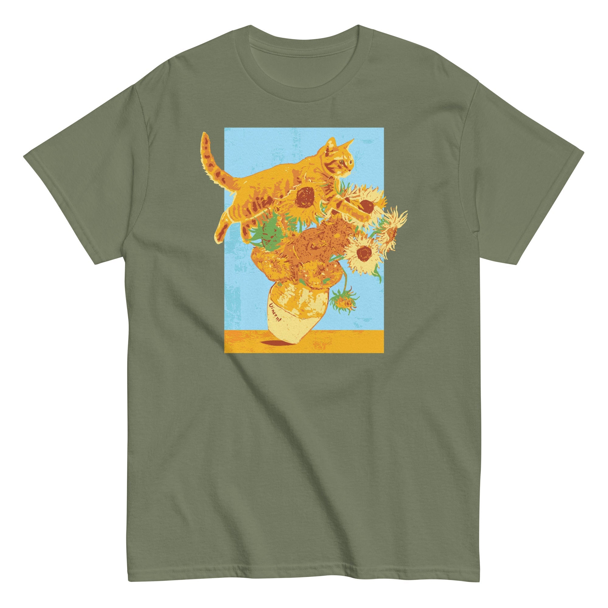 Van Gogh's Cat Men's Classic Tee