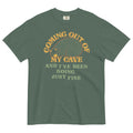 Coming Out Of My Cave And I've Been Doing Just Fine Men's Relaxed Fit Tee