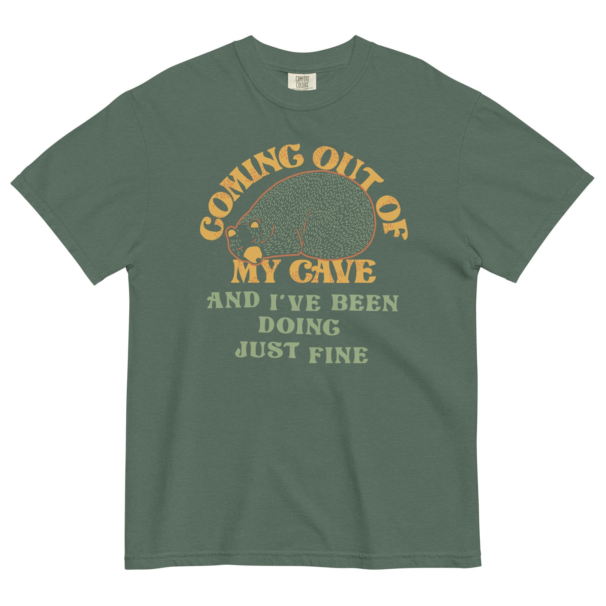 Coming Out Of My Cave And I've Been Doing Just Fine Men's Relaxed Fit Tee