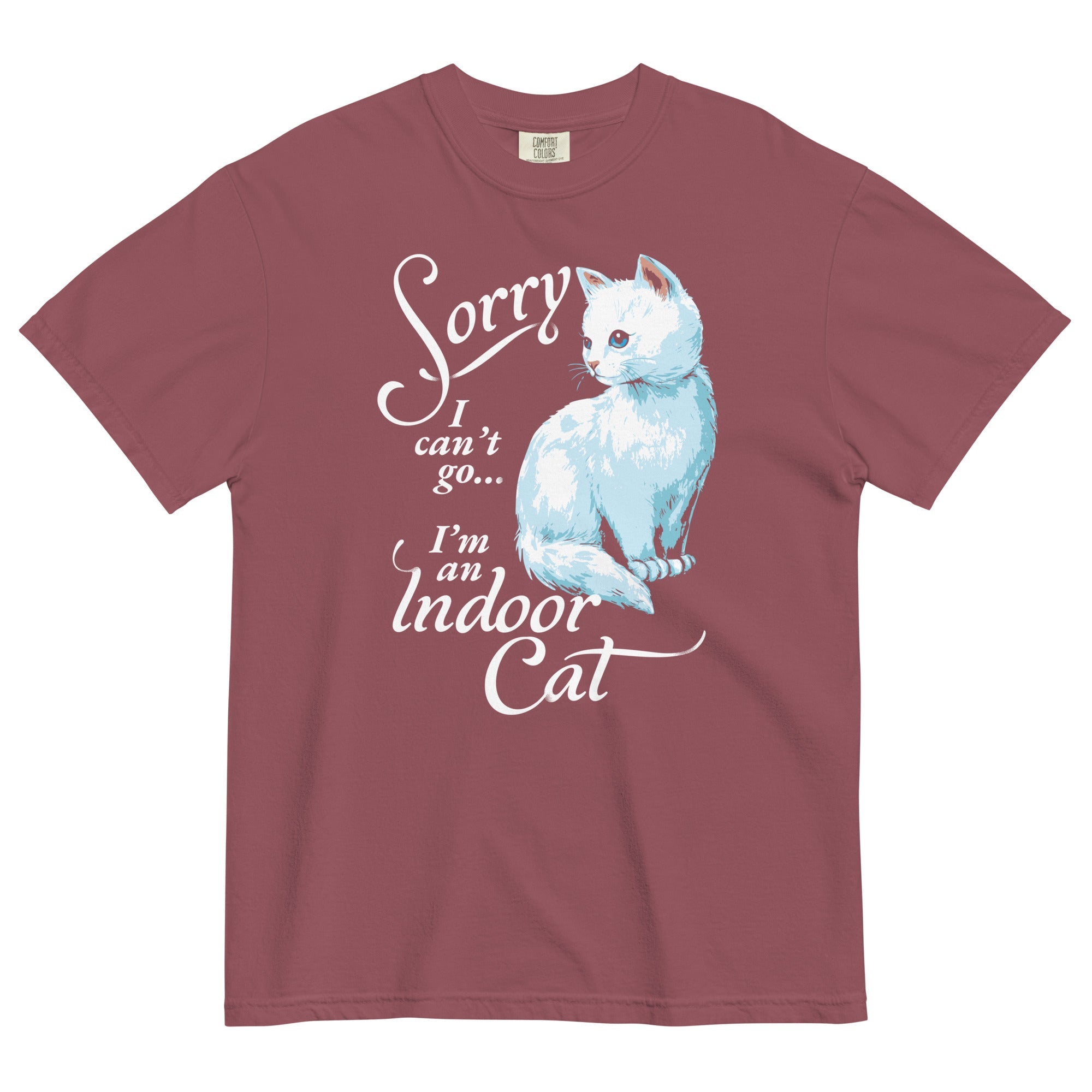 Sorry I Can't Go I'm An Indoor Cat Men's Relaxed Fit Tee
