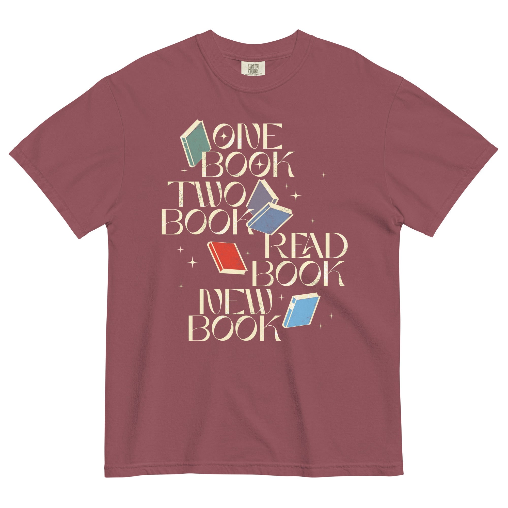 One Book Two Book Read Book New Book Men's Relaxed Fit Tee