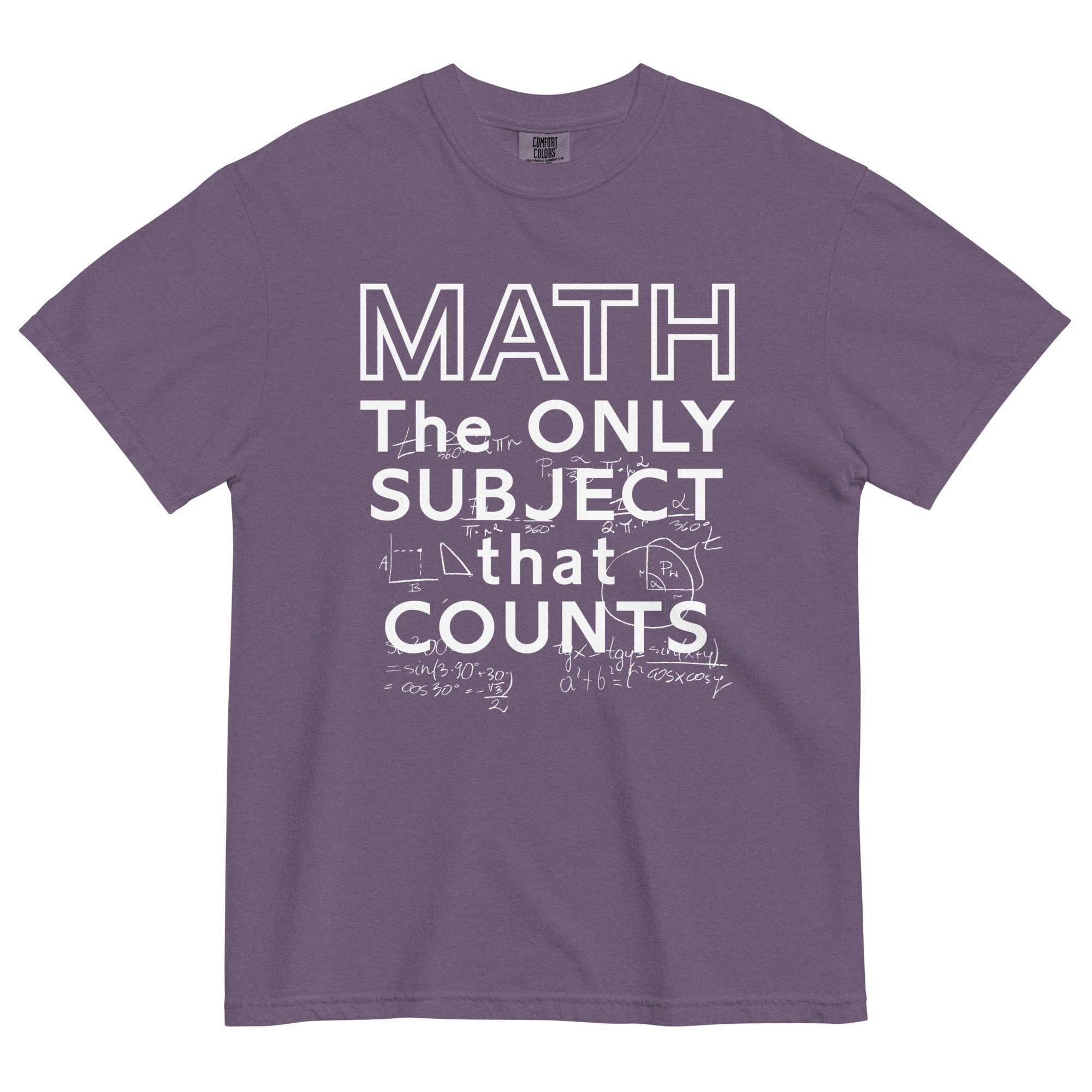 Math The Only Subject That Counts Men's Relaxed Fit Tee