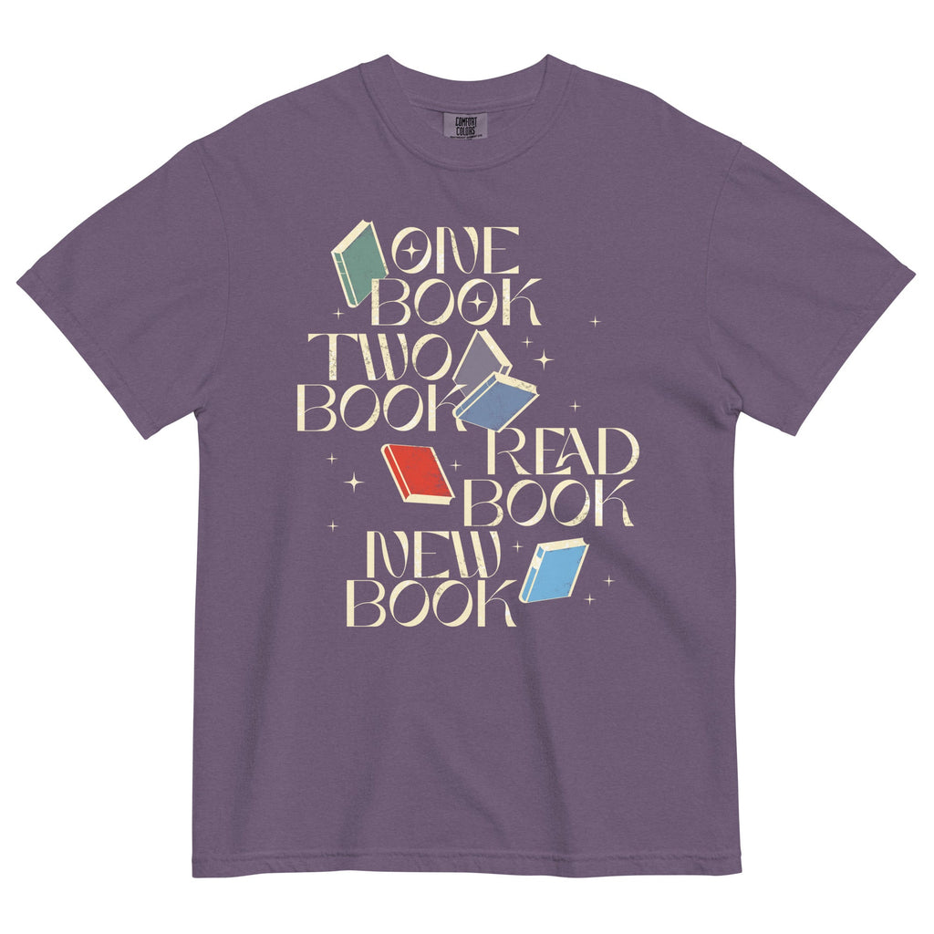 One Book Two Book Read Book New Book Men's Relaxed Fit Tee
