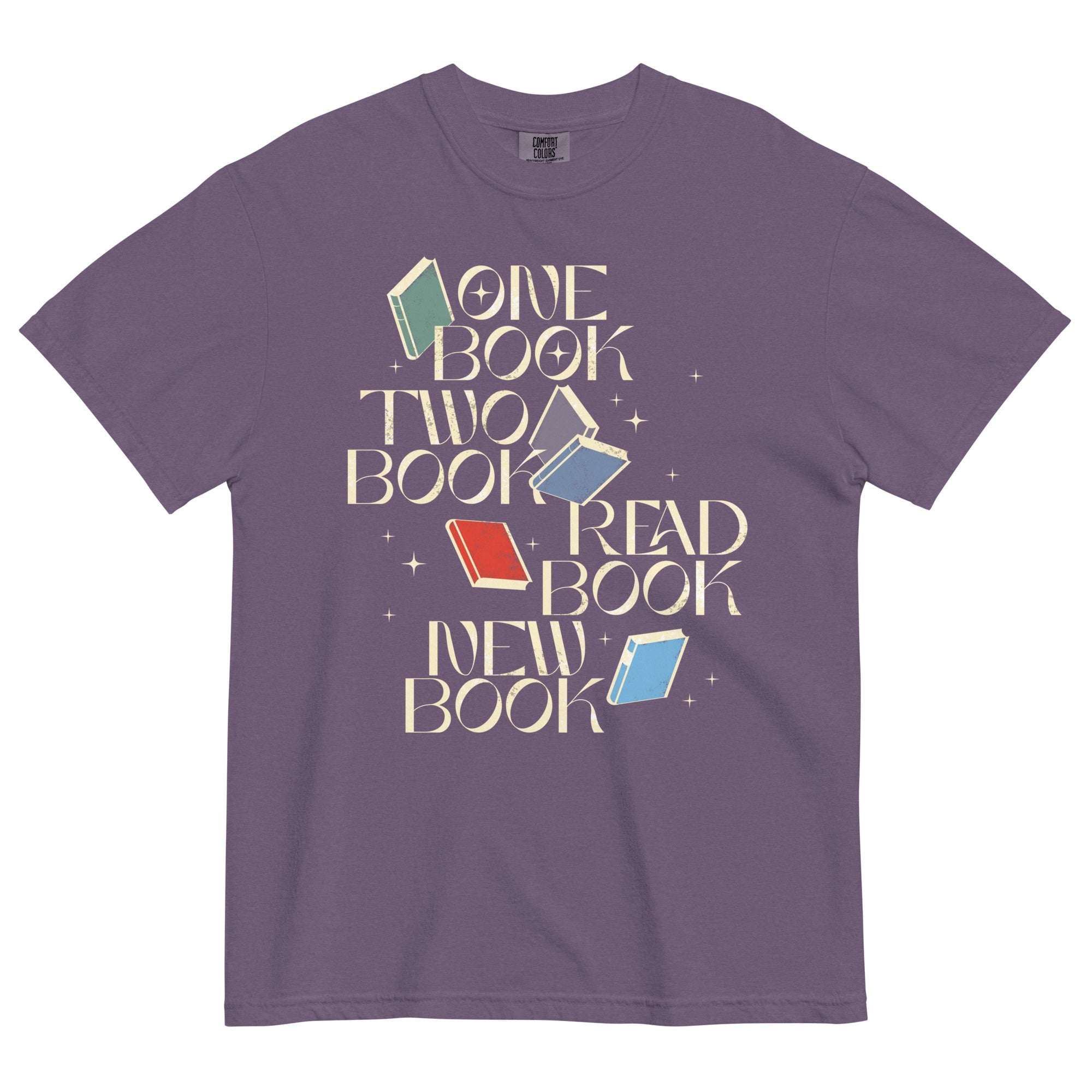 One Book Two Book Read Book New Book Men's Relaxed Fit Tee
