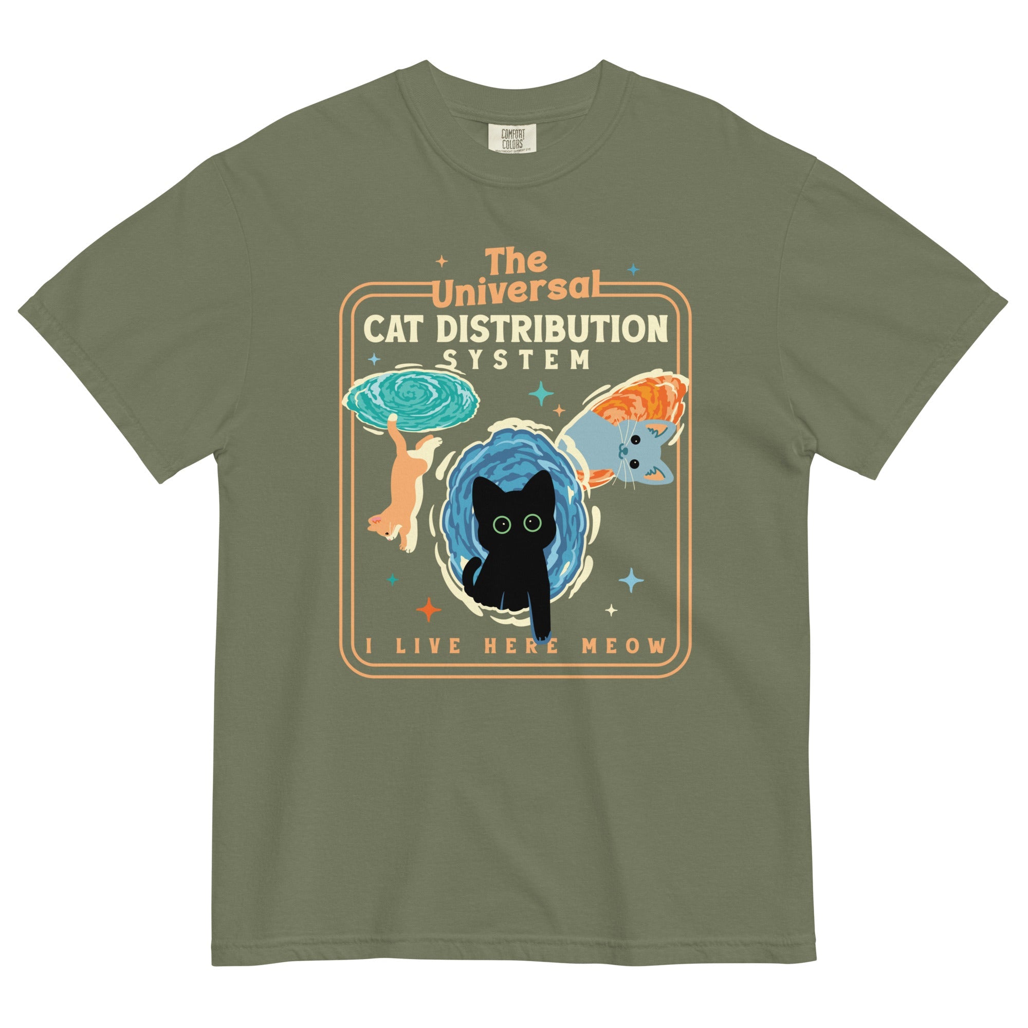 The Universal Cat Distribution System Men's Relaxed Fit Tee