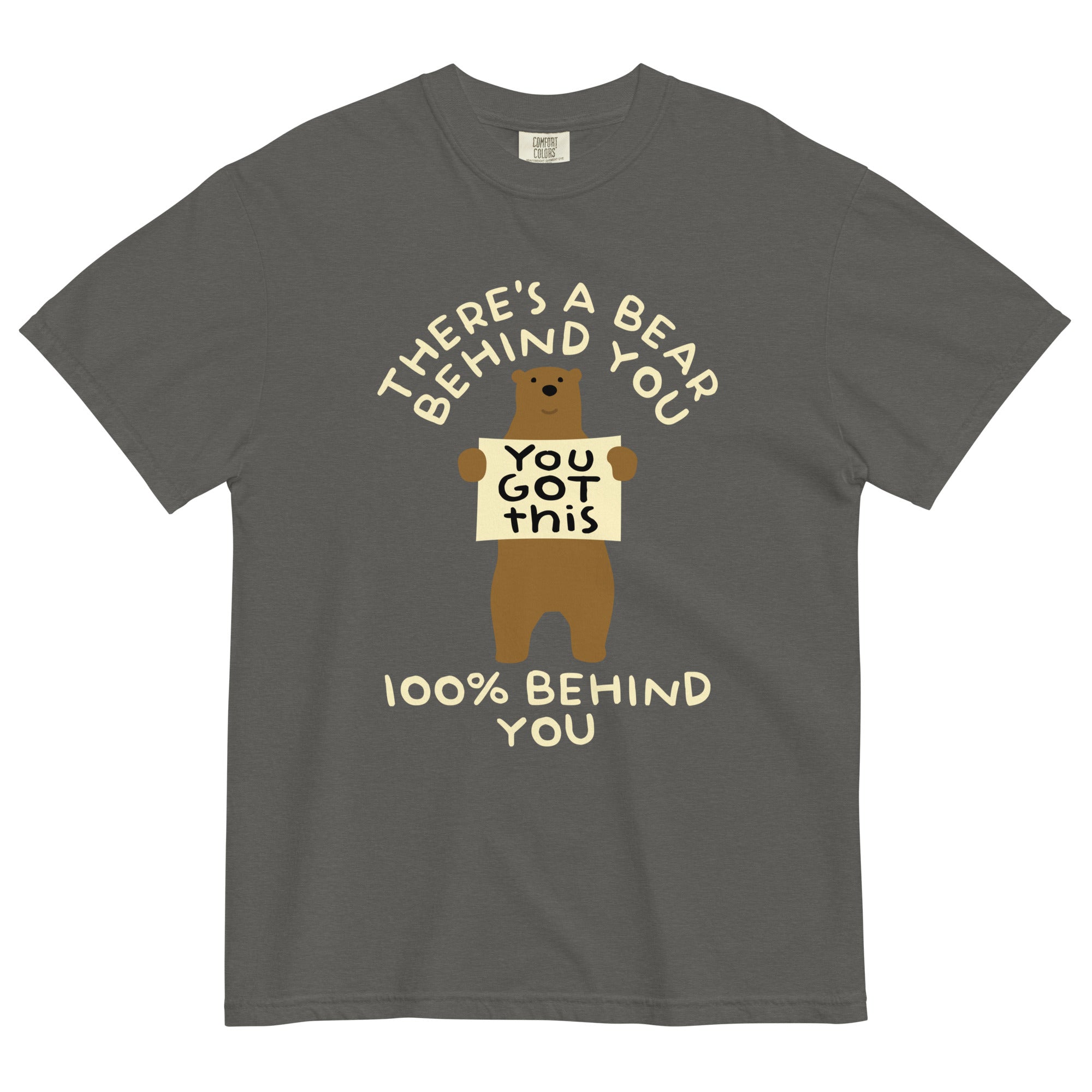 There's A Bear Behind You, 100% Behind You Men's Relaxed Fit Tee