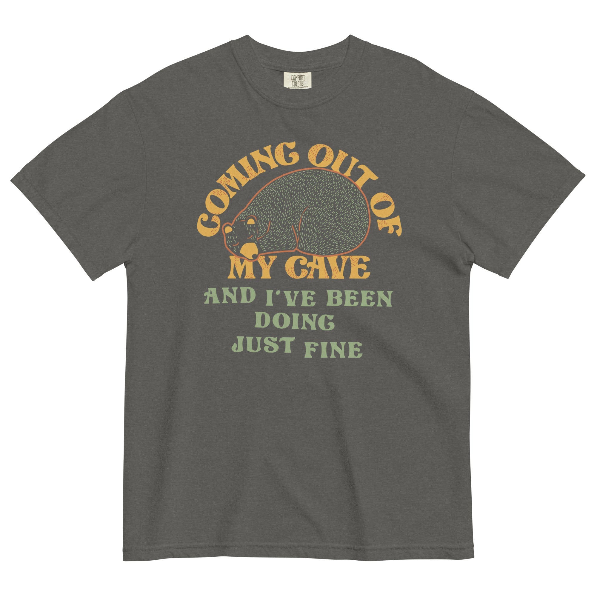 Coming Out Of My Cave And I've Been Doing Just Fine Men's Relaxed Fit Tee