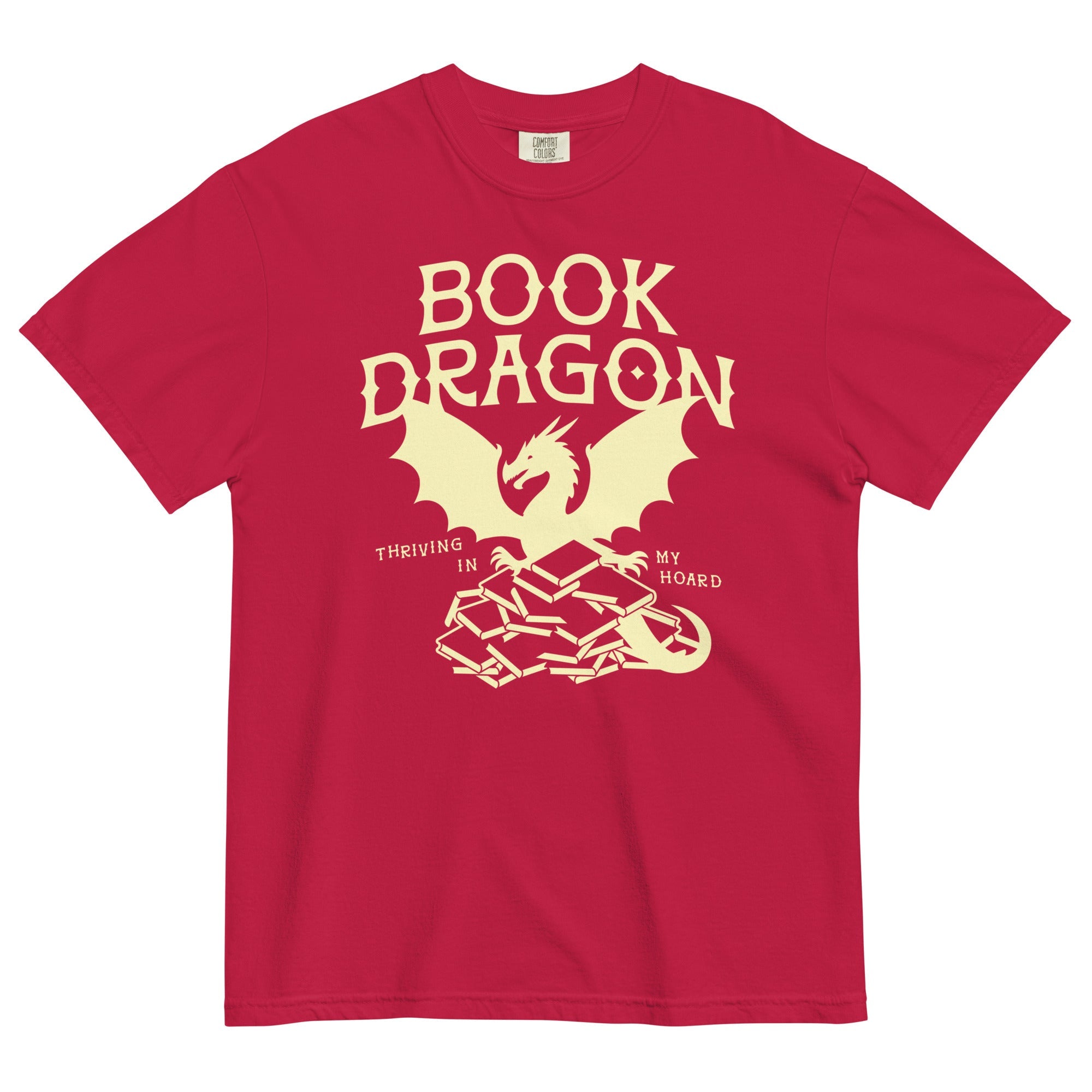 Book Dragon Thriving In My Hoard Men's Relaxed Fit Tee