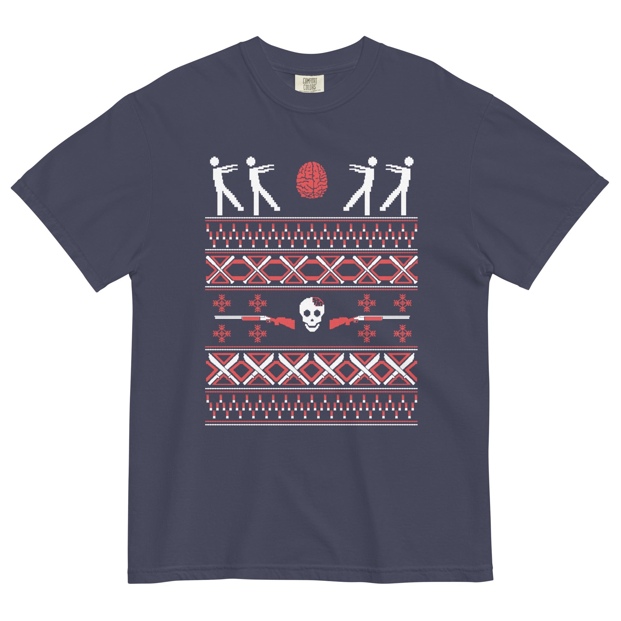 Zombie Christmas Sweater Men's Relaxed Fit Tee