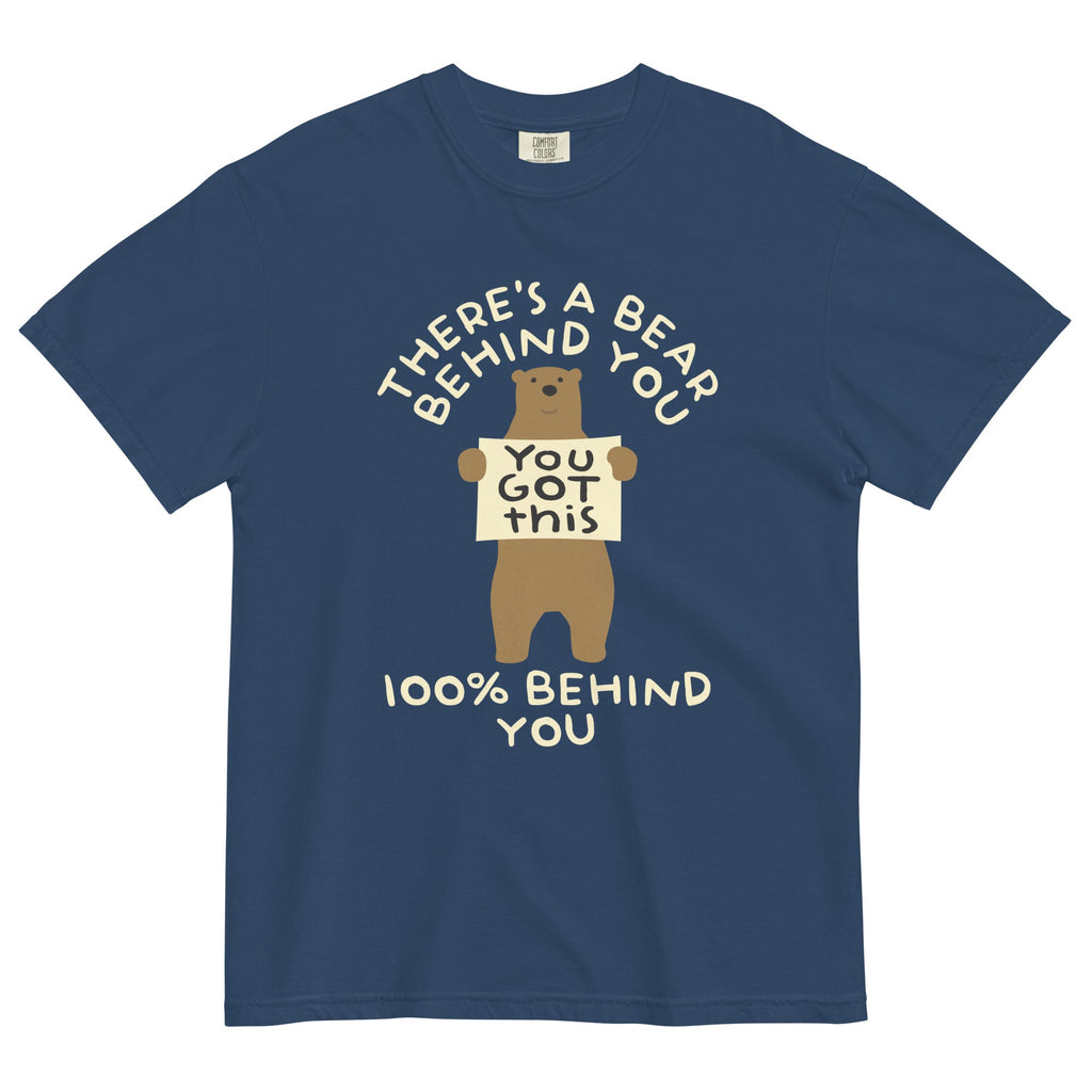 There's A Bear Behind You, 100% Behind You Men's Relaxed Fit Tee