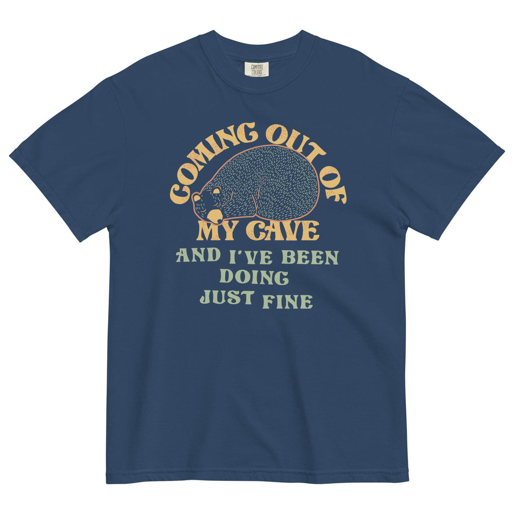 Coming Out Of My Cave And I've Been Doing Just Fine Men's Relaxed Fit Tee