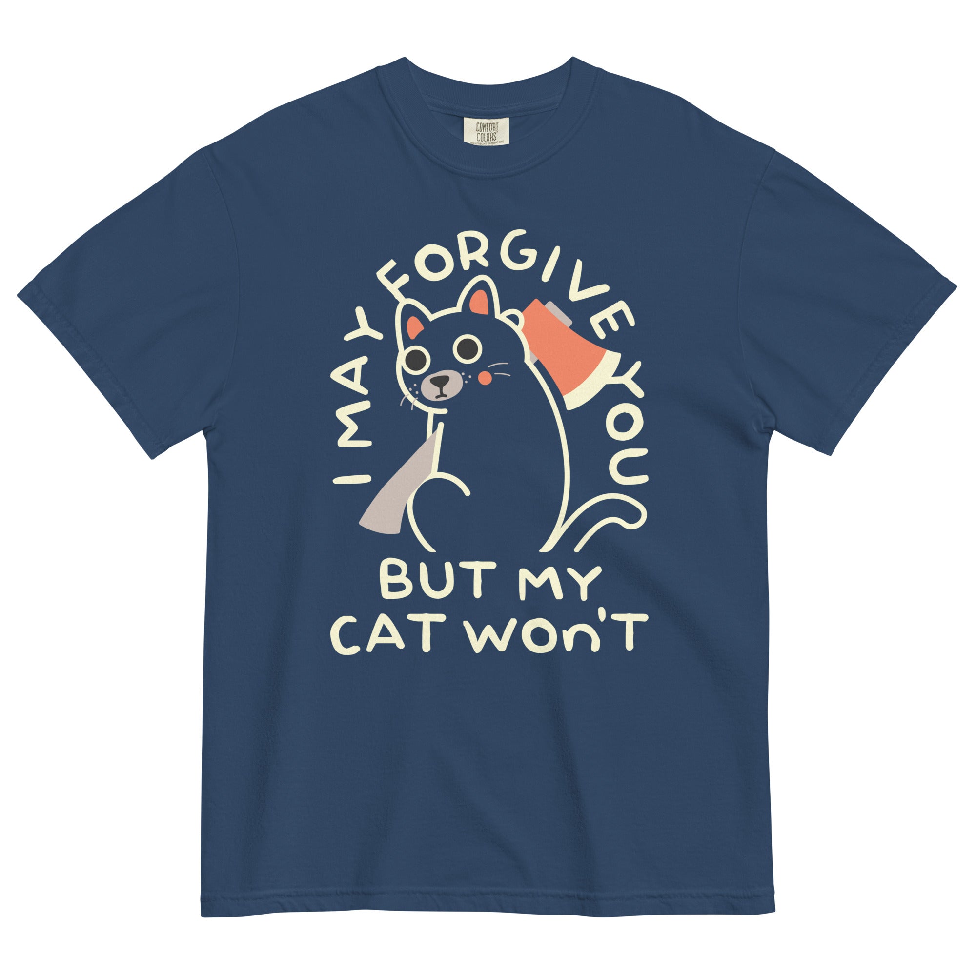 I May Forgive You But My Cat Won't Men's Relaxed Fit Tee