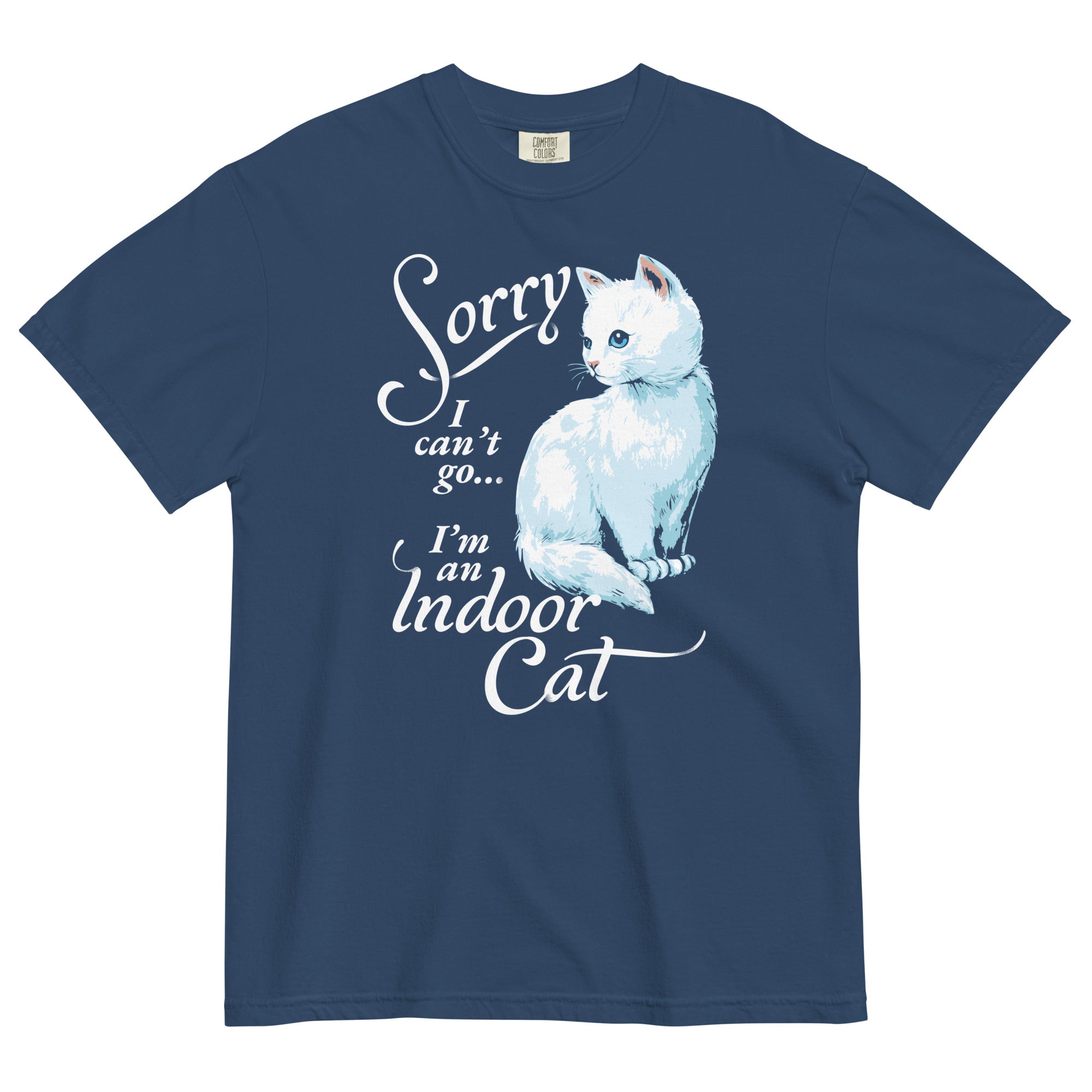 Sorry I Can't Go I'm An Indoor Cat Men's Relaxed Fit Tee