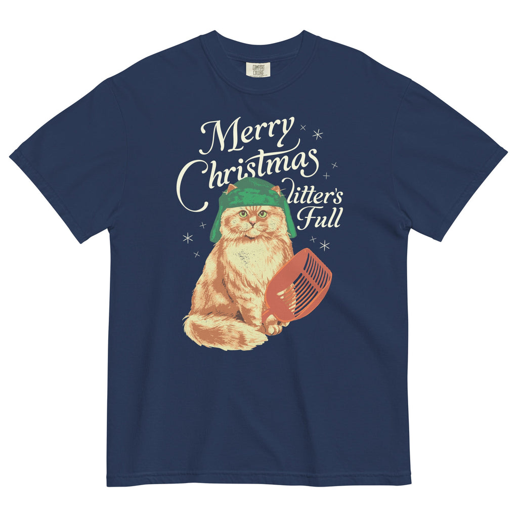 Merry Christmas Litter's Full Men's Relaxed Fit Tee