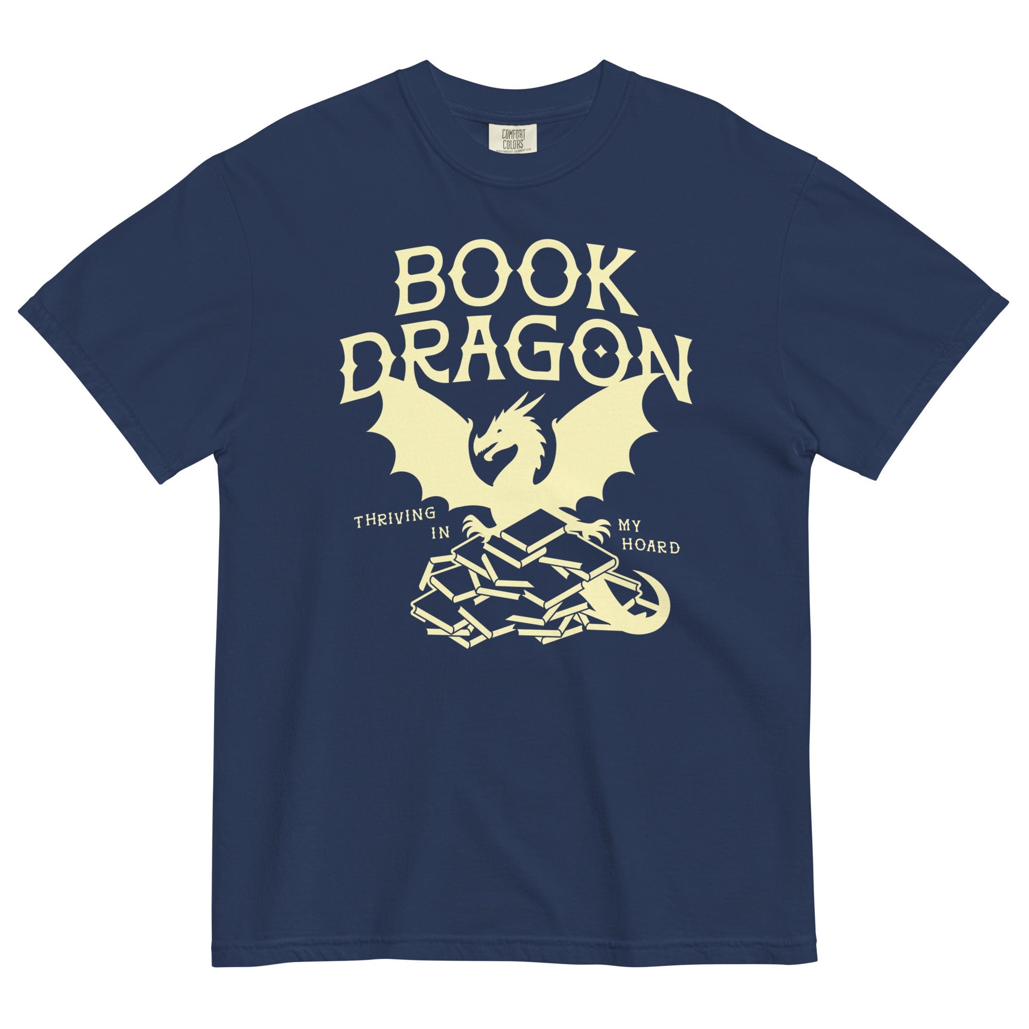 Book Dragon Thriving In My Hoard Men's Relaxed Fit Tee