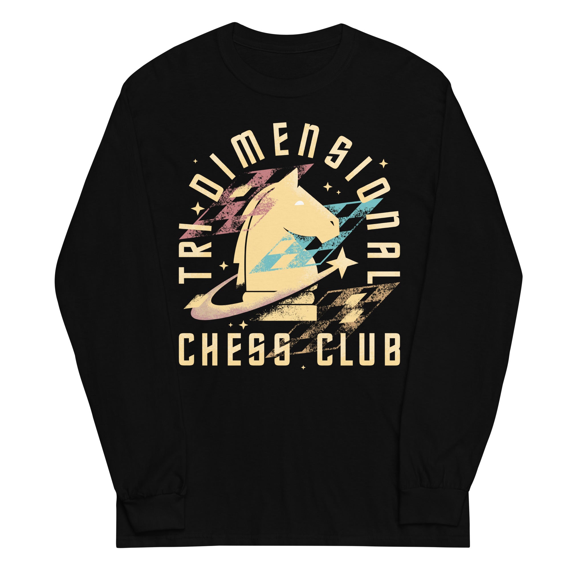 Tri-Dimensional Chess Club Unisex Long Sleeve Tee