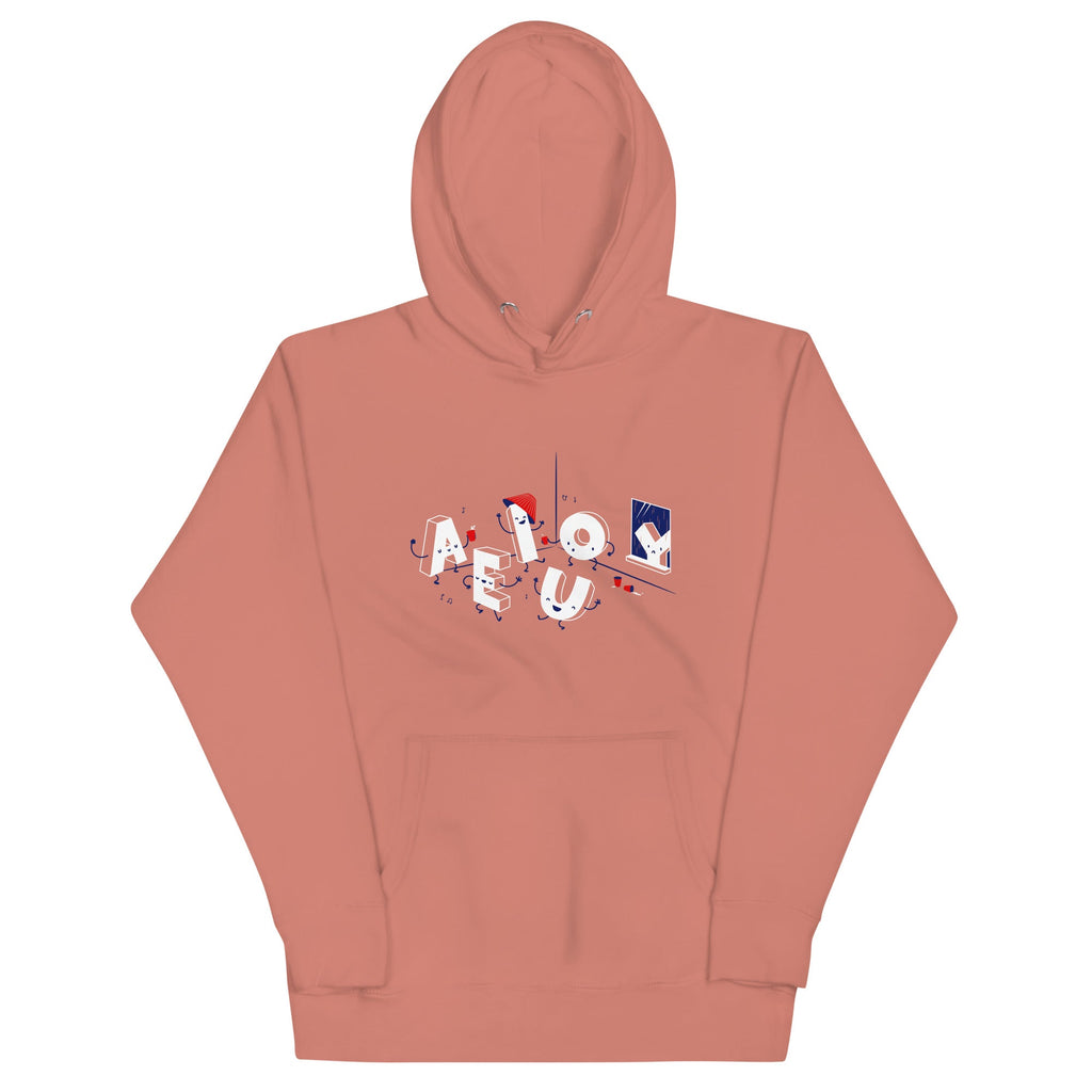 Vowel Party Time Unisex Hoodie