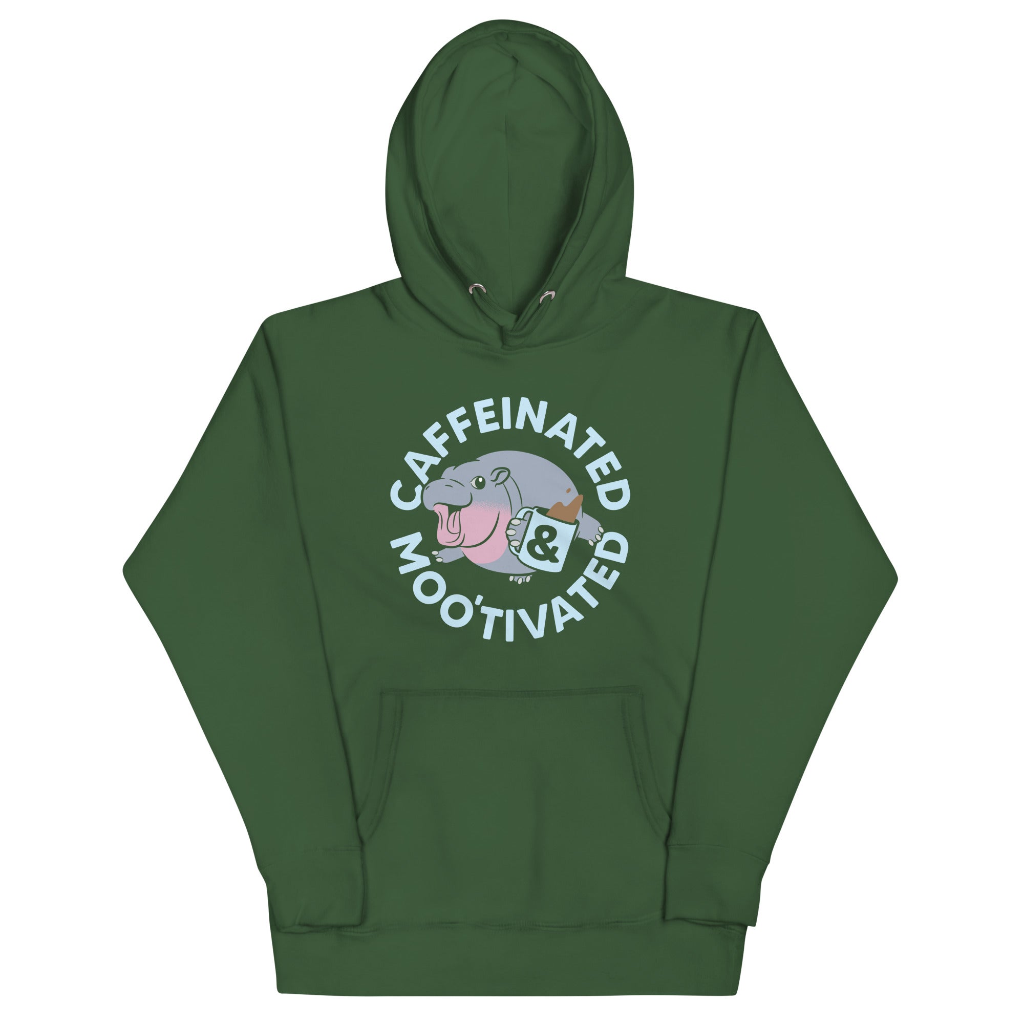 Caffeinated & Moo'tivated Unisex Hoodie