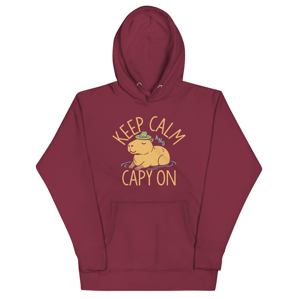 Keep Calm And Capy On Unisex Hoodie
