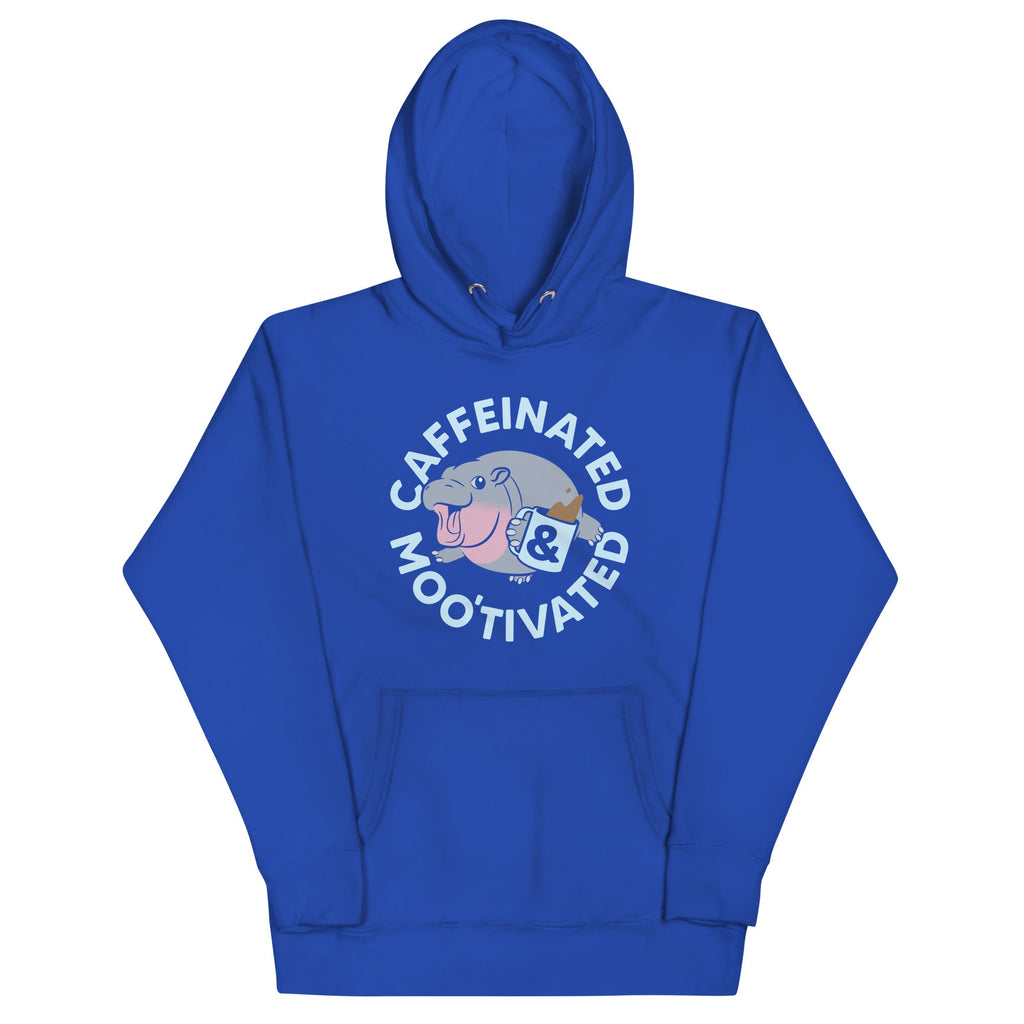 Caffeinated & Moo'tivated Unisex Hoodie