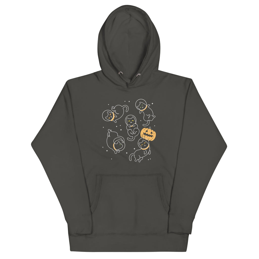 Cat Halloween In Space Unisex Hoodie